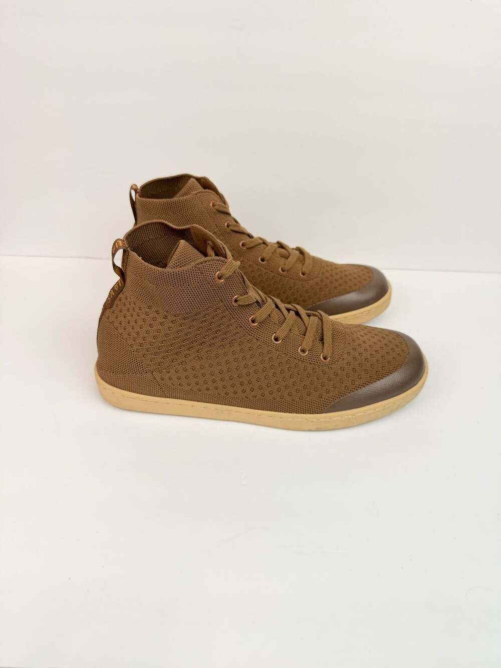SUAVS The Legacy Brown Knit High Top Sneakers Men's Size 11 EU 44
